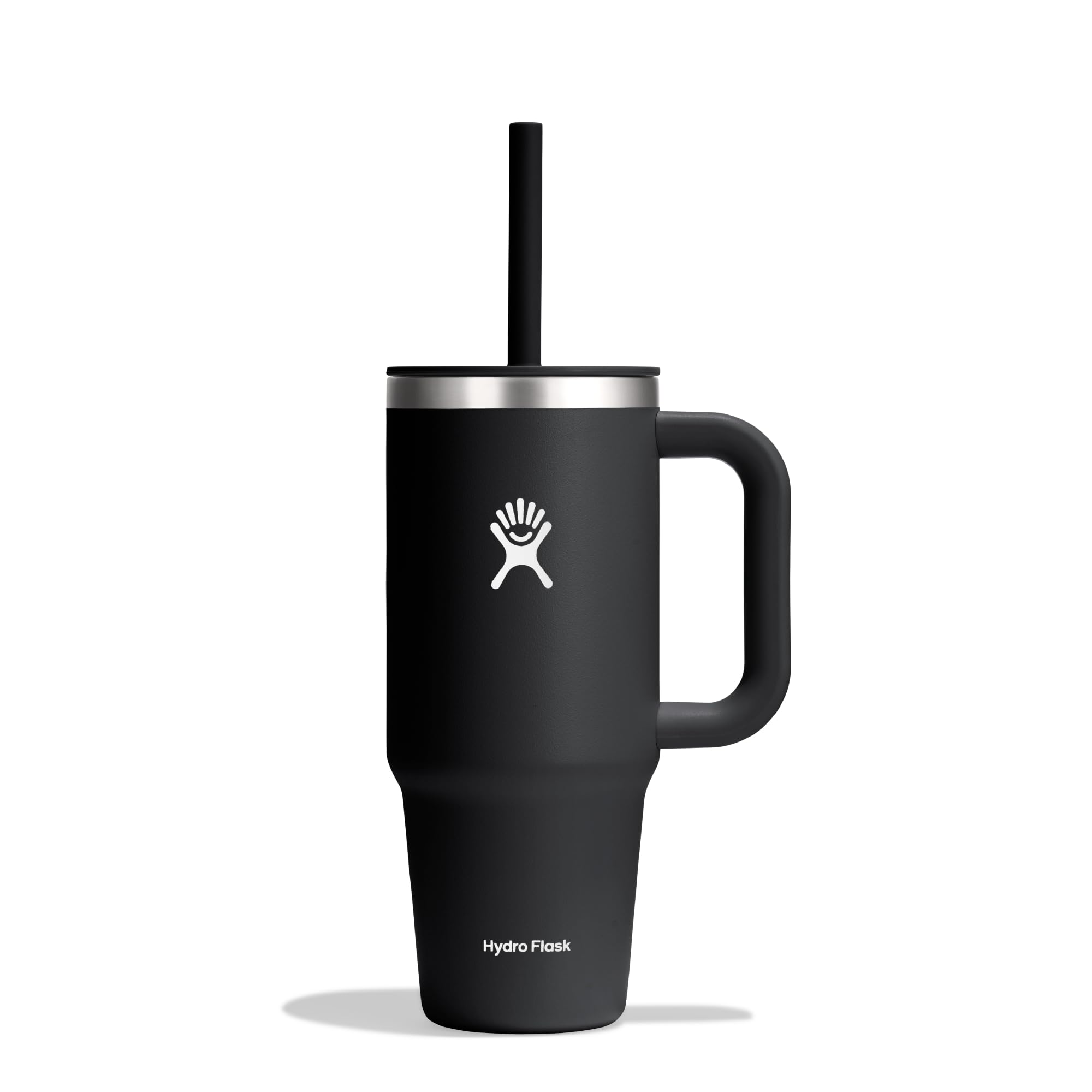 HYDRO FLASK - Travel Tumbler 709 ml (24 oz) - Splash Resistant lid - Black