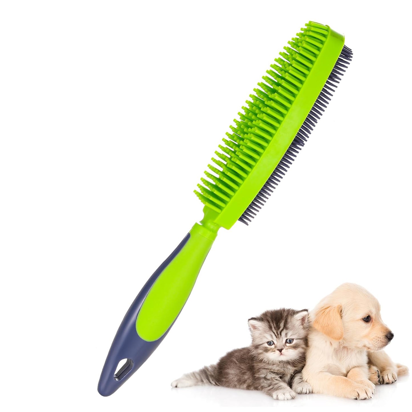 Pet Hair Removal Brush Rubber Double Sided Hairs Cleaning