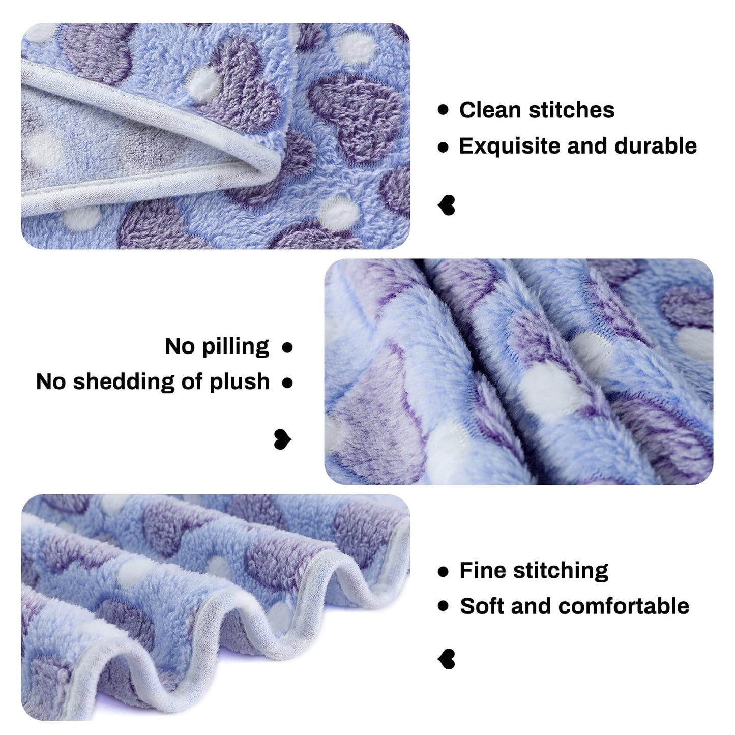 COMSLE Fluffy Dog Blankets Washable for Small Medium Large Dogs