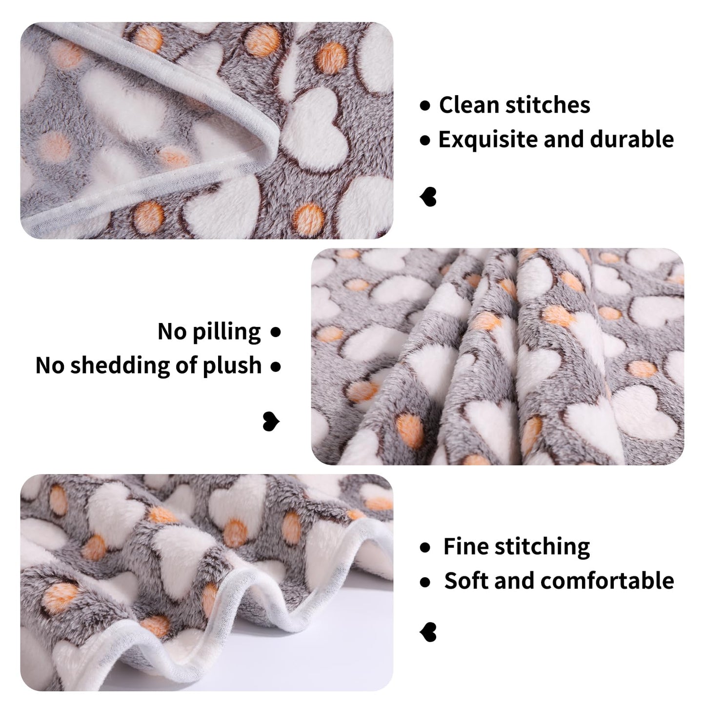 COMSLE Fluffy Dog Blankets Washable for Small Medium Large Dogs