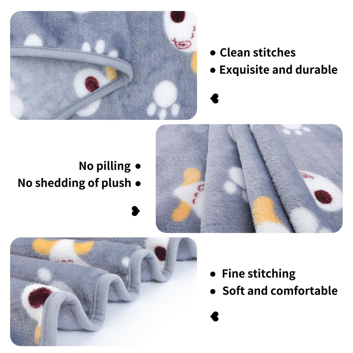COMSLE Fluffy Dog Blankets Washable for Small Medium Large Dogs