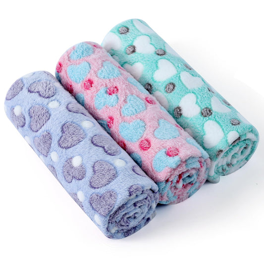 COMSLE Fluffy Dog Blankets Washable for Small Medium Large Dogs