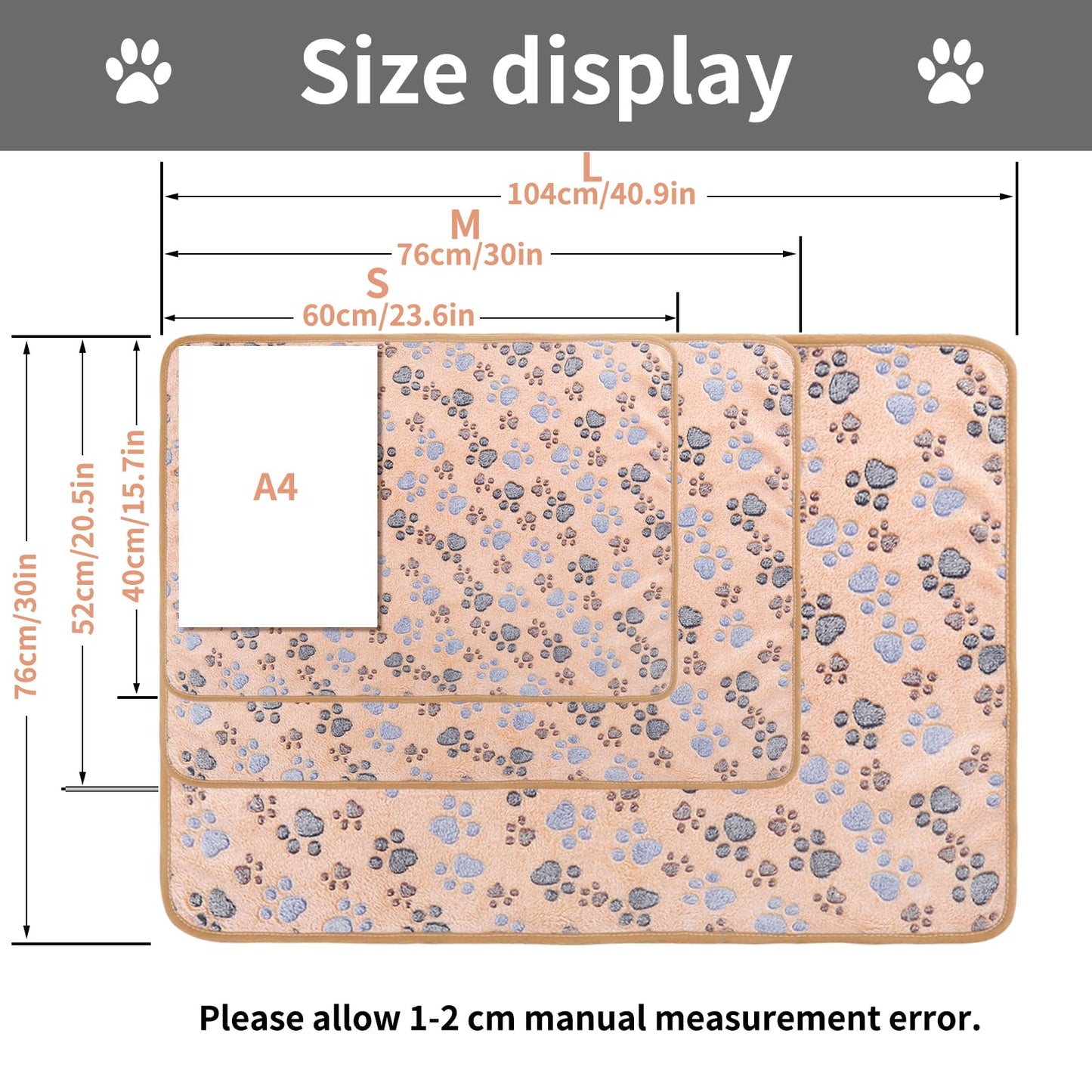 COMSLE Fluffy Dog Blankets Washable for Small Medium Large Dogs
