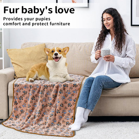 COMSLE Fluffy Dog Blankets Washable for Small Medium Large Dogs