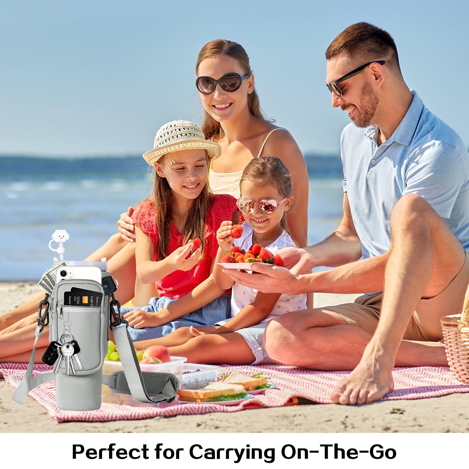 Stanley Cup Bag 1.2 L / 40 oz, Travel and Sports (Silver Grey)