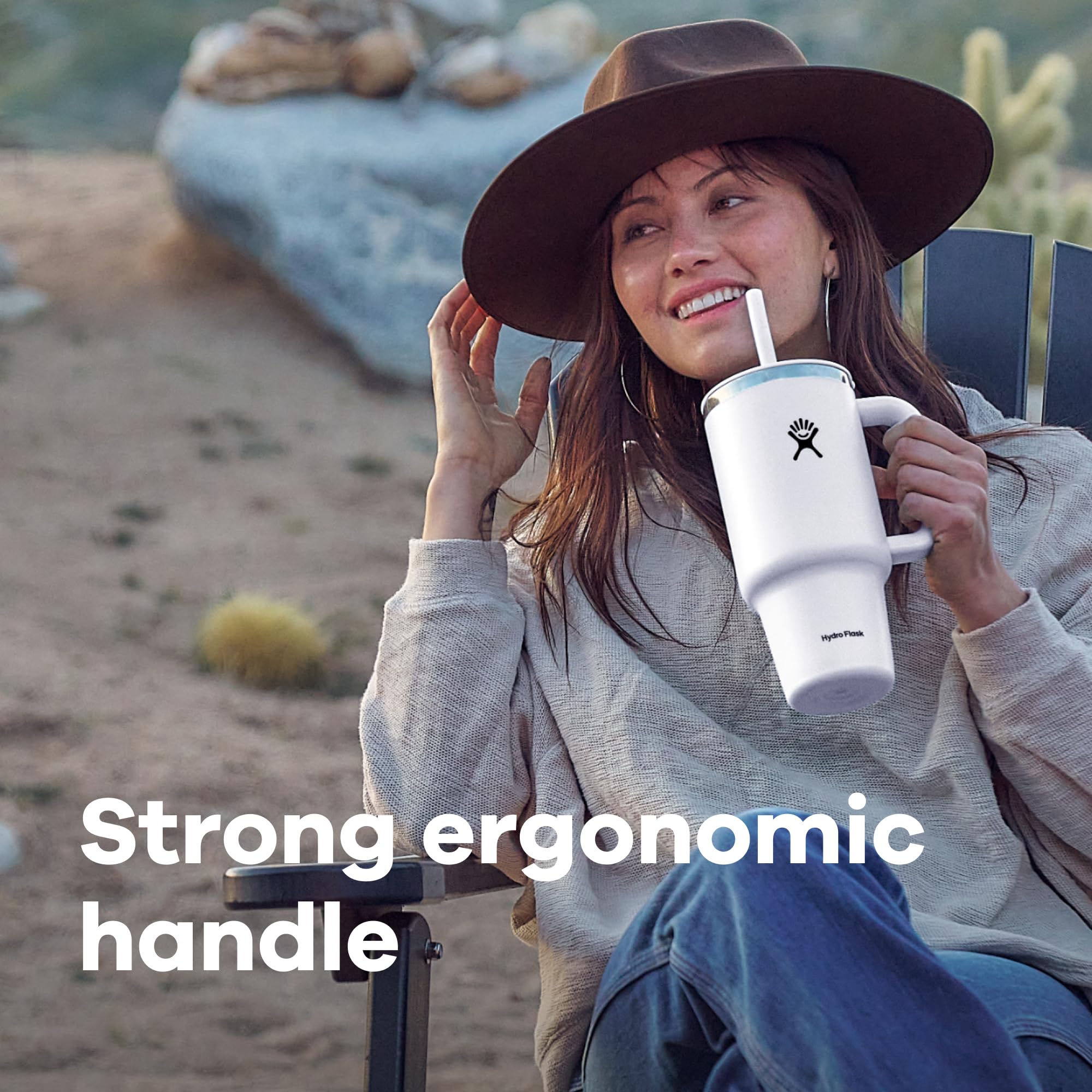 HYDRO FLASK - Travel Tumbler 709 ml (24 oz)  - Splash resistant lid - Surf