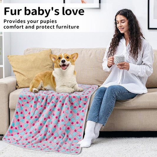 COMSLE Fluffy Dog Blankets Washable for Small Medium Large Dogs